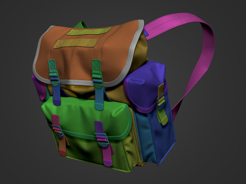 Tactical Backpack - Military Backpack 3D मॉडल