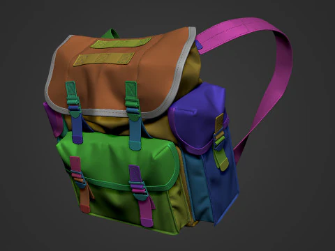 Tactical Backpack - Military Backpack 3D Model