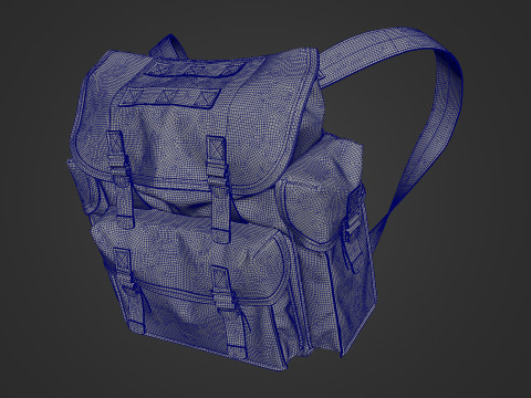Tactical Backpack - Military Backpack 3D मॉडल