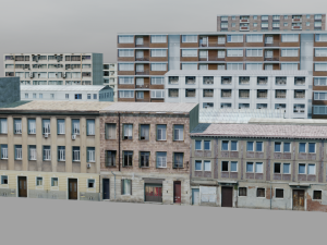 27 European building pack with LOD system Modelo 3D