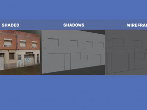27 European building pack with LOD system Modelo 3D
