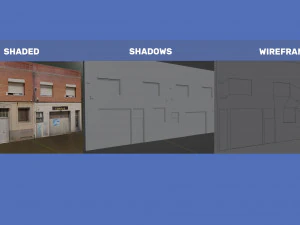 27 European building pack with LOD system 3D Model