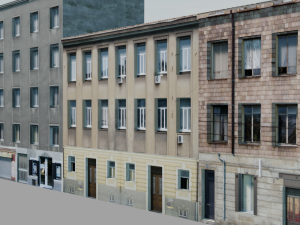 27 European building pack with LOD system Modelo 3D