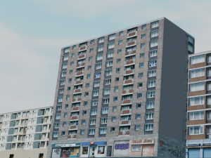 27 European building pack with LOD system Modelo 3D