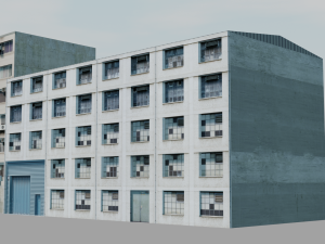 27 European building pack with LOD system Modelo 3D