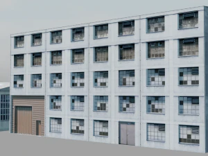 27 European building pack with LOD system 3D Model