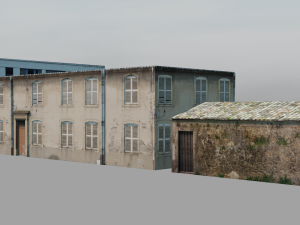 27 European building pack with LOD system Modelo 3D