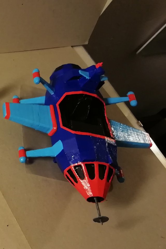 starzinger starship blue 3D Print Model .c4d .max .obj .3ds .fbx .stl .blend 