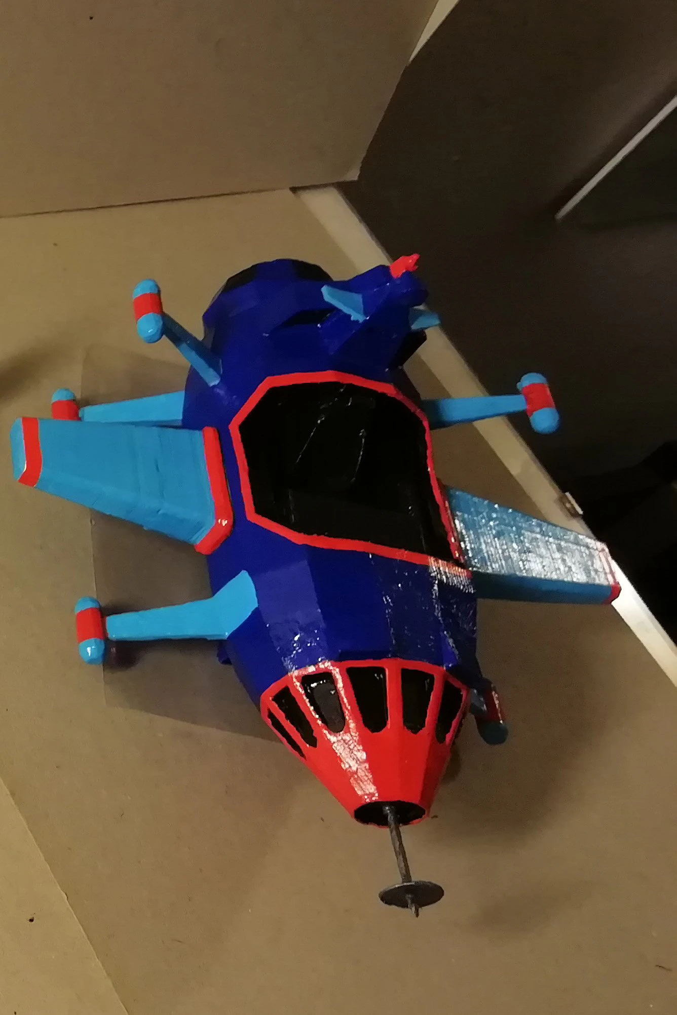 starzinger starship blue 3D Print Model .c4d .max .obj .3ds .fbx .stl .blend