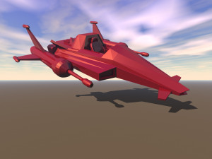 starzinger starship black 3Dプリントモデル
