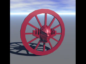 jeeg robot ruota carretto siciliano 3D Принт Модель