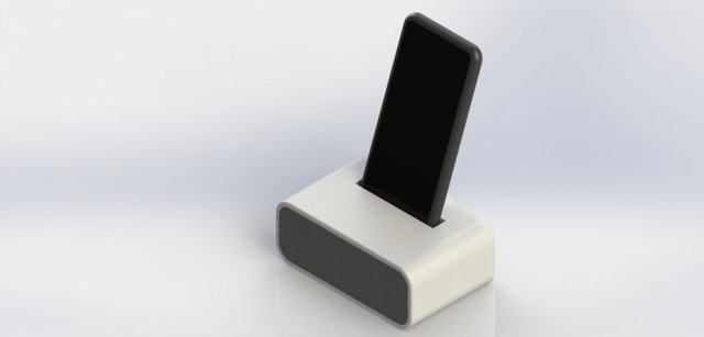 smartphone amplified speaker 3D 프린트 모델 .c4d .max .obj .3ds .fbx .stl .blend 