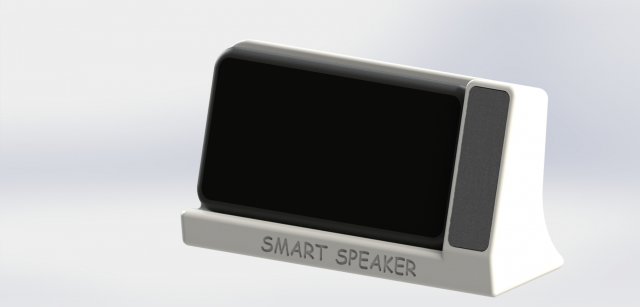 smart speaker with fast charge wireless Modello di stampa 3D .c4d .max .obj .3ds .fbx .stl .blend 