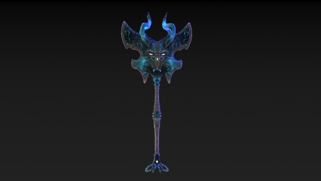 viking axe skull Modèle 3D .c4d .max .obj .3ds .fbx .stl .blend 