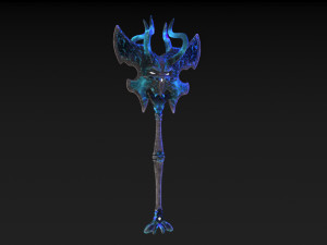 viking axe skull Modèle 3D