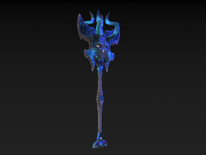viking axe skull Modèle 3D