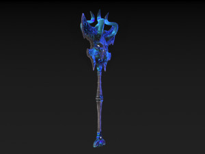 viking axe skull Modèle 3D