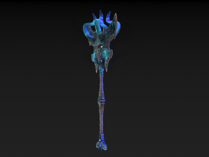 viking axe skull Modèle 3D