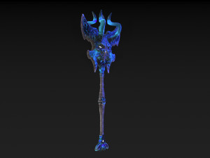 viking axe skull Modèle 3D