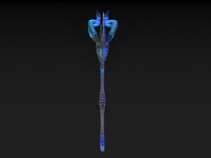 viking axe skull Modèle 3D
