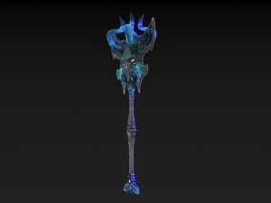 viking axe skull Modèle 3D