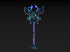 viking axe skull Modèle 3D