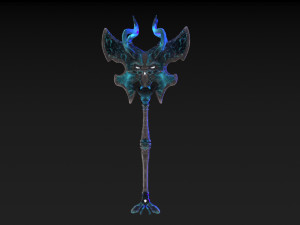 viking axe skull Modèle 3D