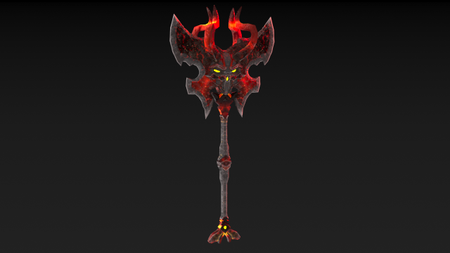 viking axe skull 002 Modèle 3D .c4d .max .obj .3ds .fbx .stl .blend 