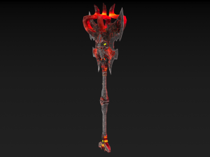 viking axe skull 002 Modèle 3D