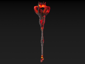 viking axe skull 002 Modèle 3D