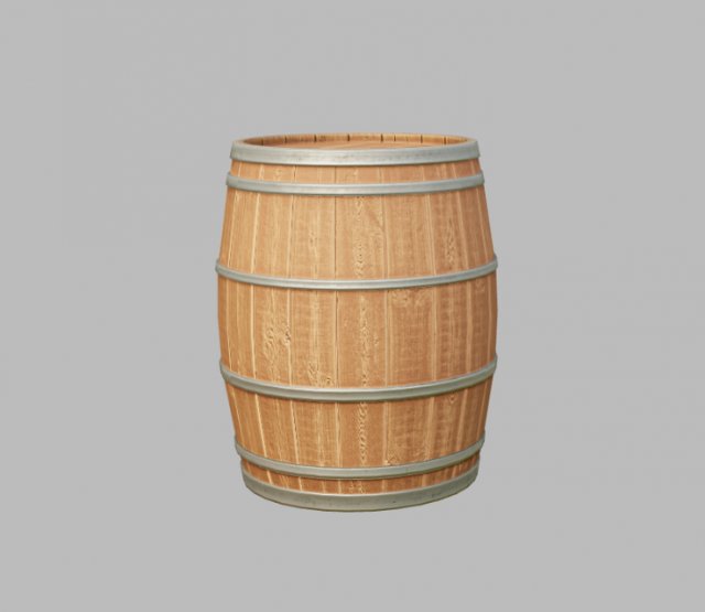 barrel 3D Model .c4d .max .obj .3ds .fbx .stl .blend 