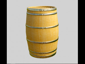 wooden barrel Modelo 3D