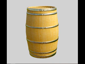 wooden barrel 3D Model