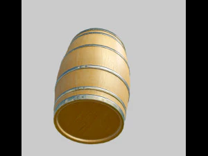 wooden barrel 3D Model