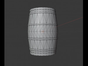 wooden barrel Modelo 3D