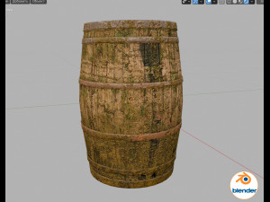 old barrel Model 3D