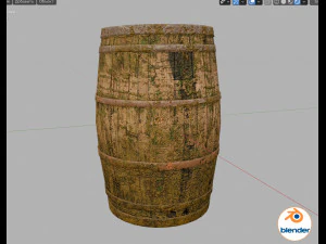 old barrel 3D Model