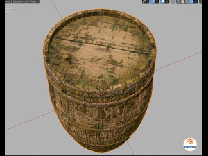 old barrel 3D Model