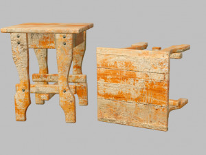 dirty chair 3D Model