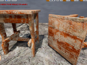 dirty chair 3D Model