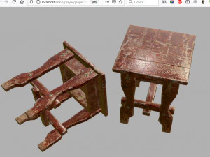alter Stuhl 3D Modell