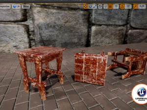 alter Stuhl 3D Modell