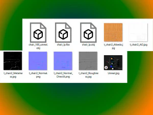 alter Stuhl 3D Modell