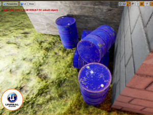 metal blue rusty barrel Modelo 3D