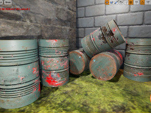 dirty metal barrel 3D Model