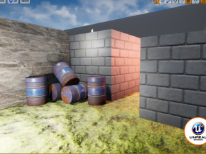 rusty metal barrel blue 3D Model