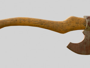 axe rusty Model 3D