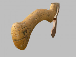 axe rusty Model 3D