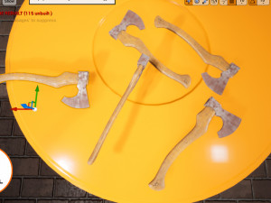 axe rusty Model 3D