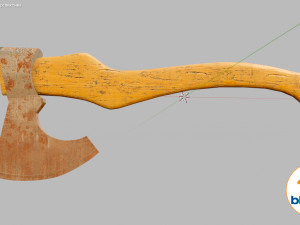 axe rusty Model 3D